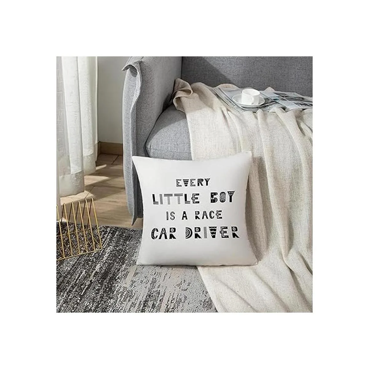 Emvency Funda de almohada con texto en estilo escandinavo_7