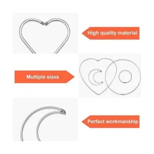 20 anillos de metal para atrapasueños con forma de luna y_3