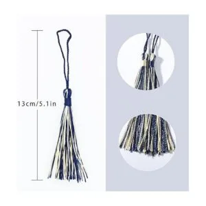 VAPKER 100 borlas de colores mixtos de color azul profundo_2