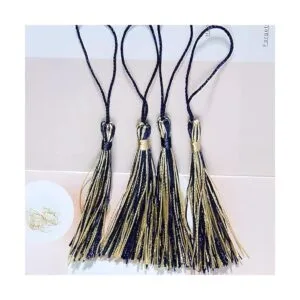 VAPKER 100 borlas de colores mixtos de color azul profundo_5