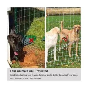 100 abrazaderas de alambre para valla de alambre de_2