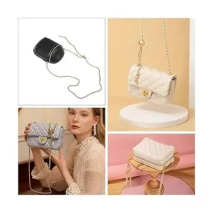 WADORN Correa de cadena fina ajustable para bolso cadena_5