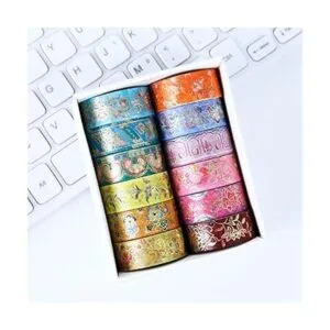 Esweny Juego de 12 rollos de cinta Washi vintage cinta_5