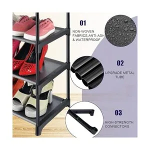 HITHIM Zapatero pequeño de 4 niveles organizador estrecho_3