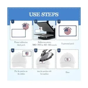 30 parches de sublimación de tela parches en blanco para_2