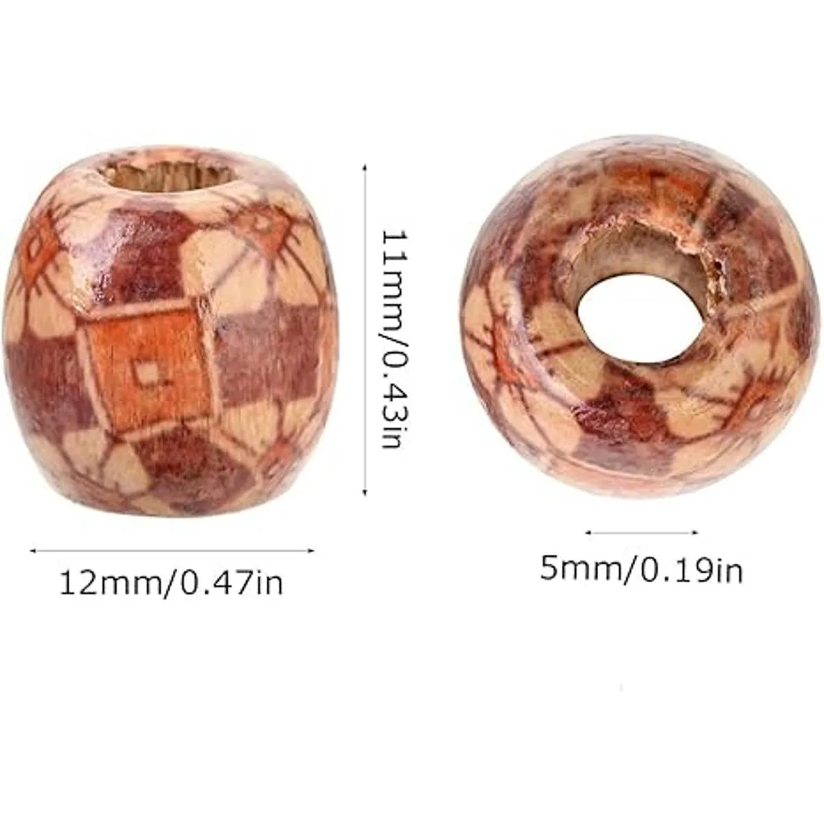 BetterJonny 300 cuentas espaciadoras de madera pintadas_6