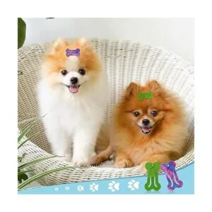 50 pinzas para el pelo de perro en forma de hueso a_7