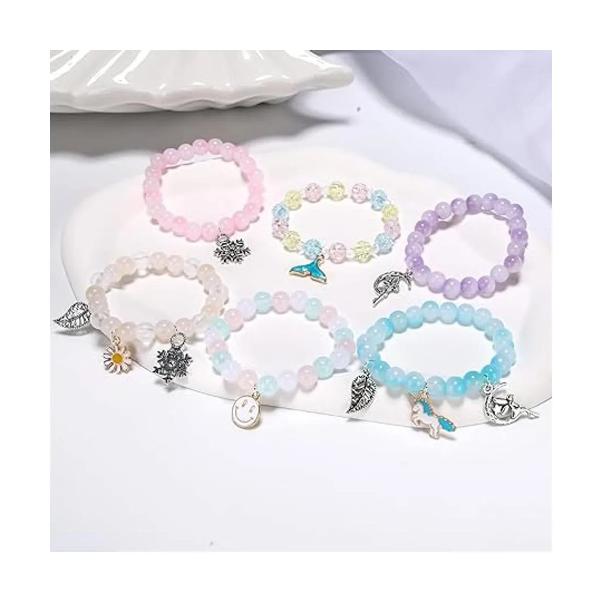 Enjoymade Kit de fabricación de pulseras de cuentas de_7