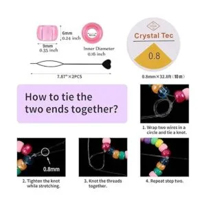 Miss Rabbit Cuentas de caballo de 24 colores para hacer_4