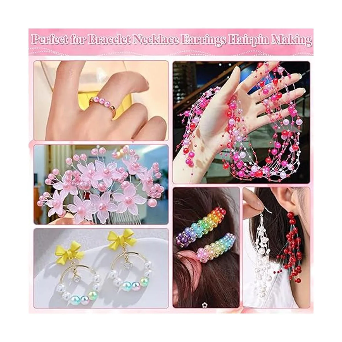 Cludoo Cuentas de perlas para hacer joyas 2000 cuentas_6