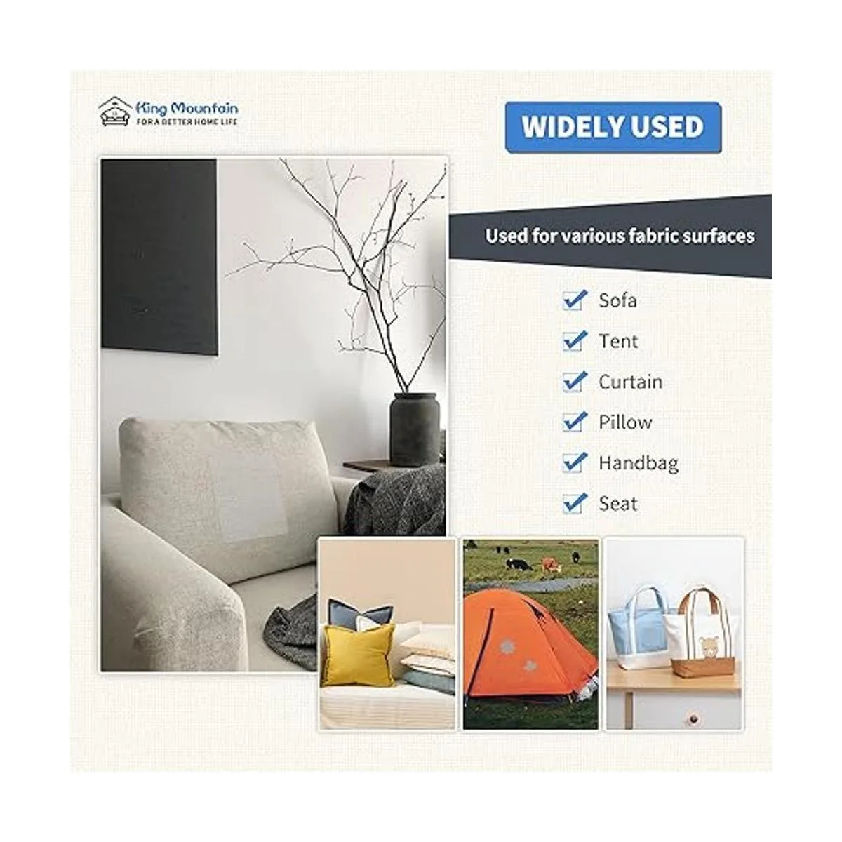 Parche de reparación de tela 9 x 11 pulgadas 2 piezas de_5