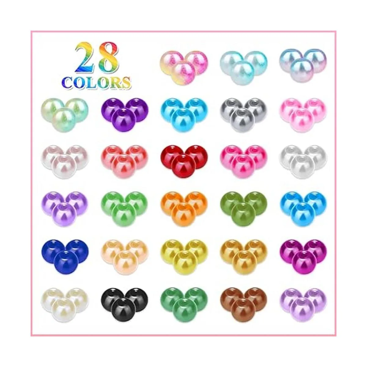 Cludoo Cuentas de perlas para hacer joyas 2000 cuentas_3