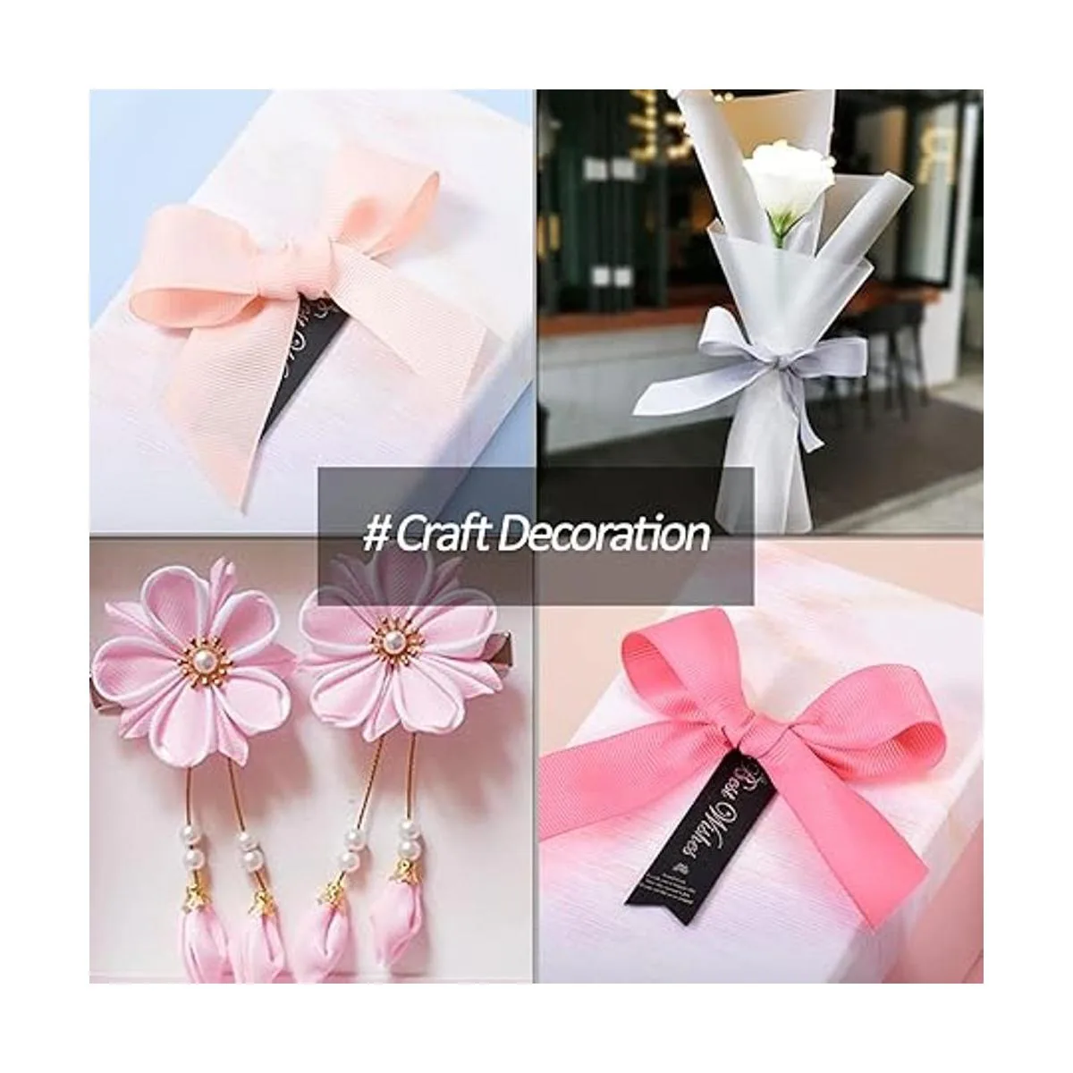 Cinta de grogrén blanco de 58 pulgadas x 100 yardas_4