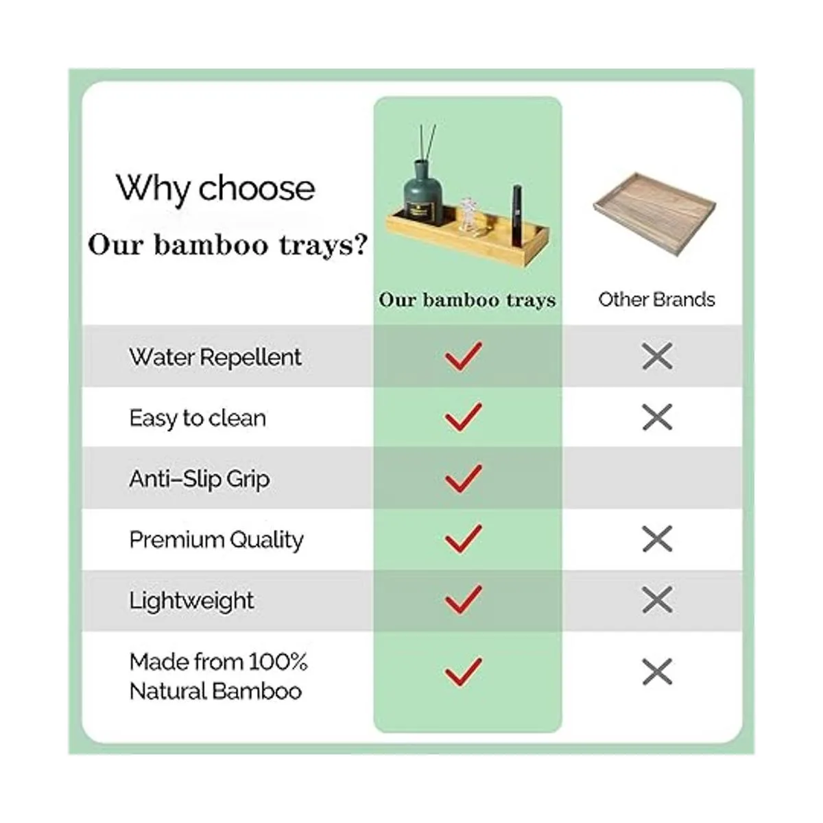 Bandeja de tocador de bambú natural bandeja de fregadero_2