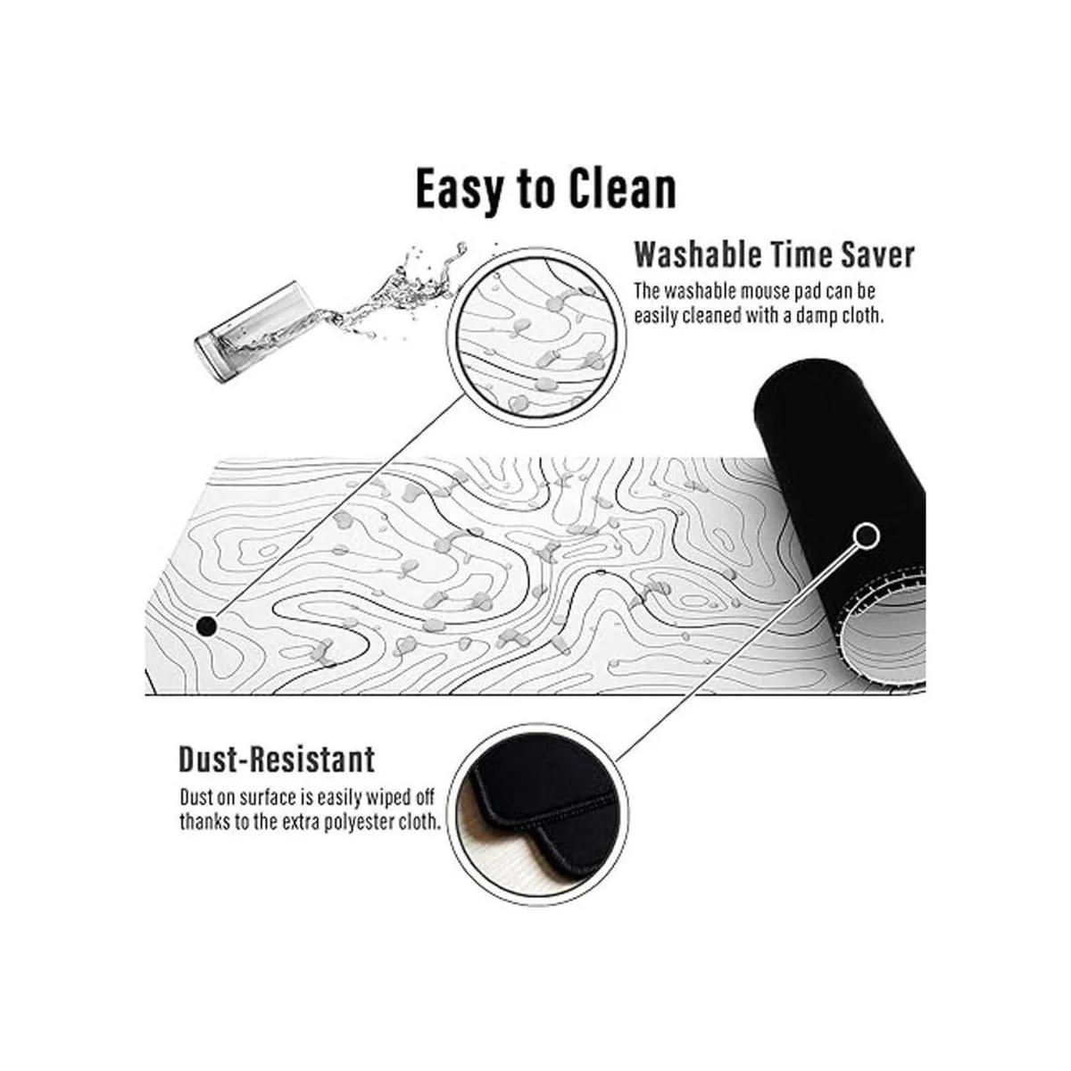 Ovenbird Large Gaming Mouse Pad with Stitched Edges_6