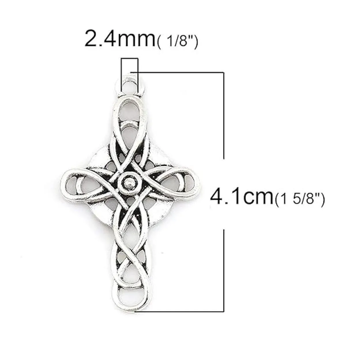 Colgantes de cruz celta 40 piezas 20 de cada uno_3