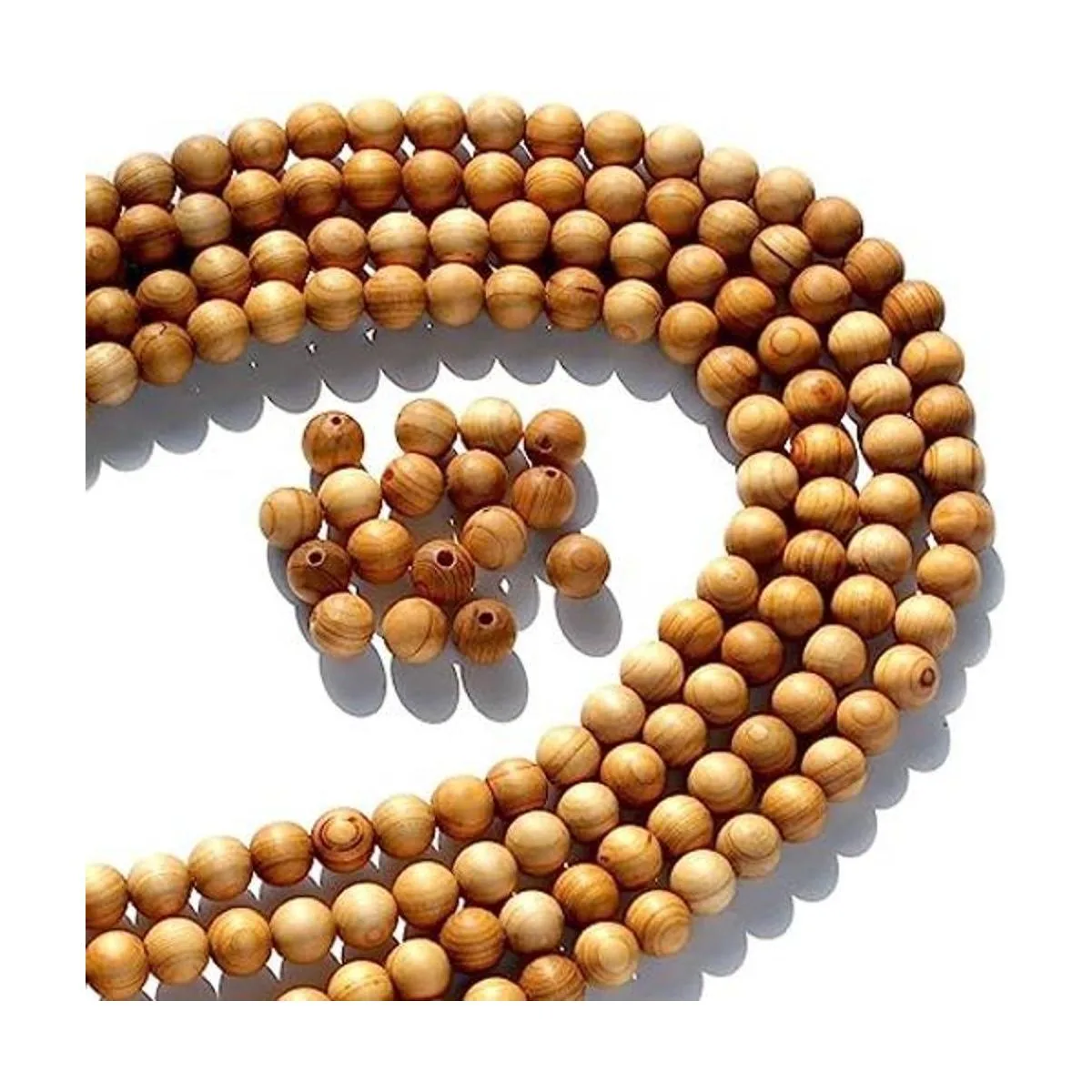 320 cuentas de madera natural de 0.33 pulgadas para hacer_1