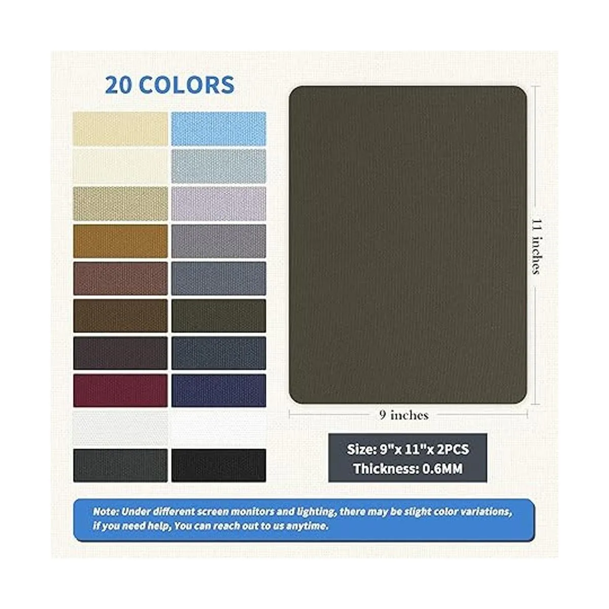 Parche de reparación de tela 9 x 11 pulgadas 2 piezas de_2