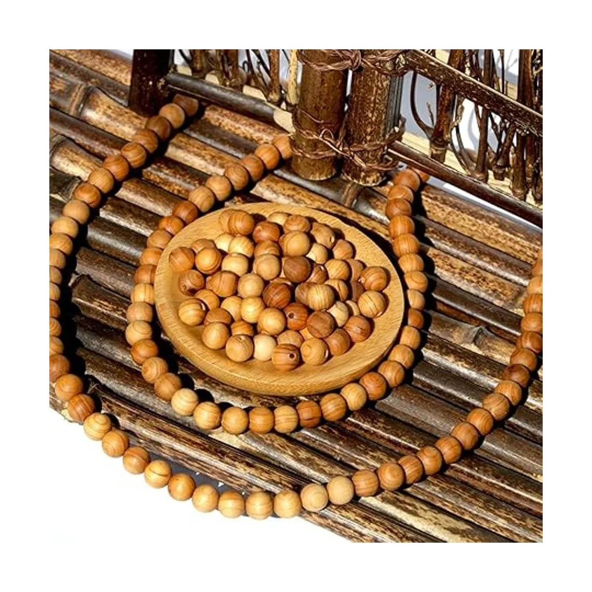 320 cuentas de madera natural de 0.33 pulgadas para hacer_2