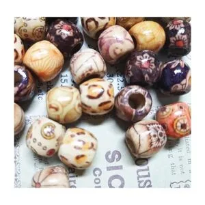 BetterJonny 300 cuentas espaciadoras de madera pintadas_4