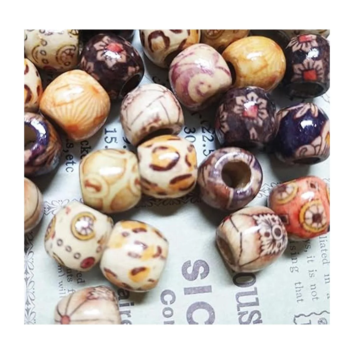 BetterJonny 300 cuentas espaciadoras de madera pintadas_4