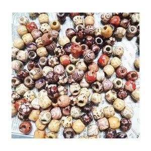 BetterJonny 300 cuentas espaciadoras de madera pintadas_3