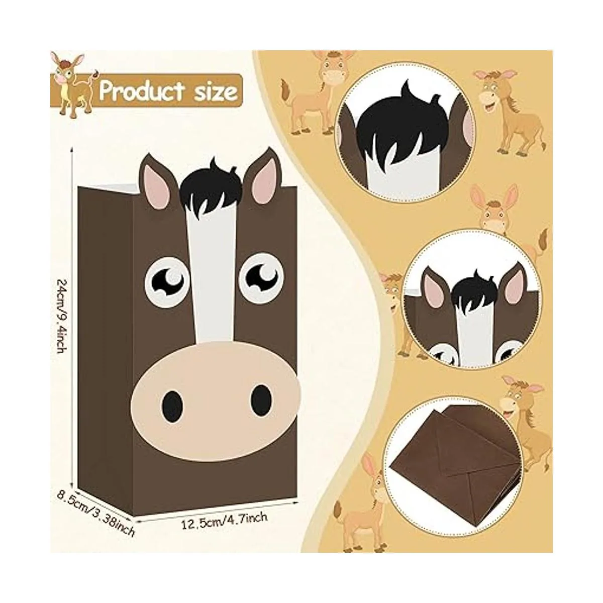 24 bolsas de fiesta de caballos bolsas de regalo de_2