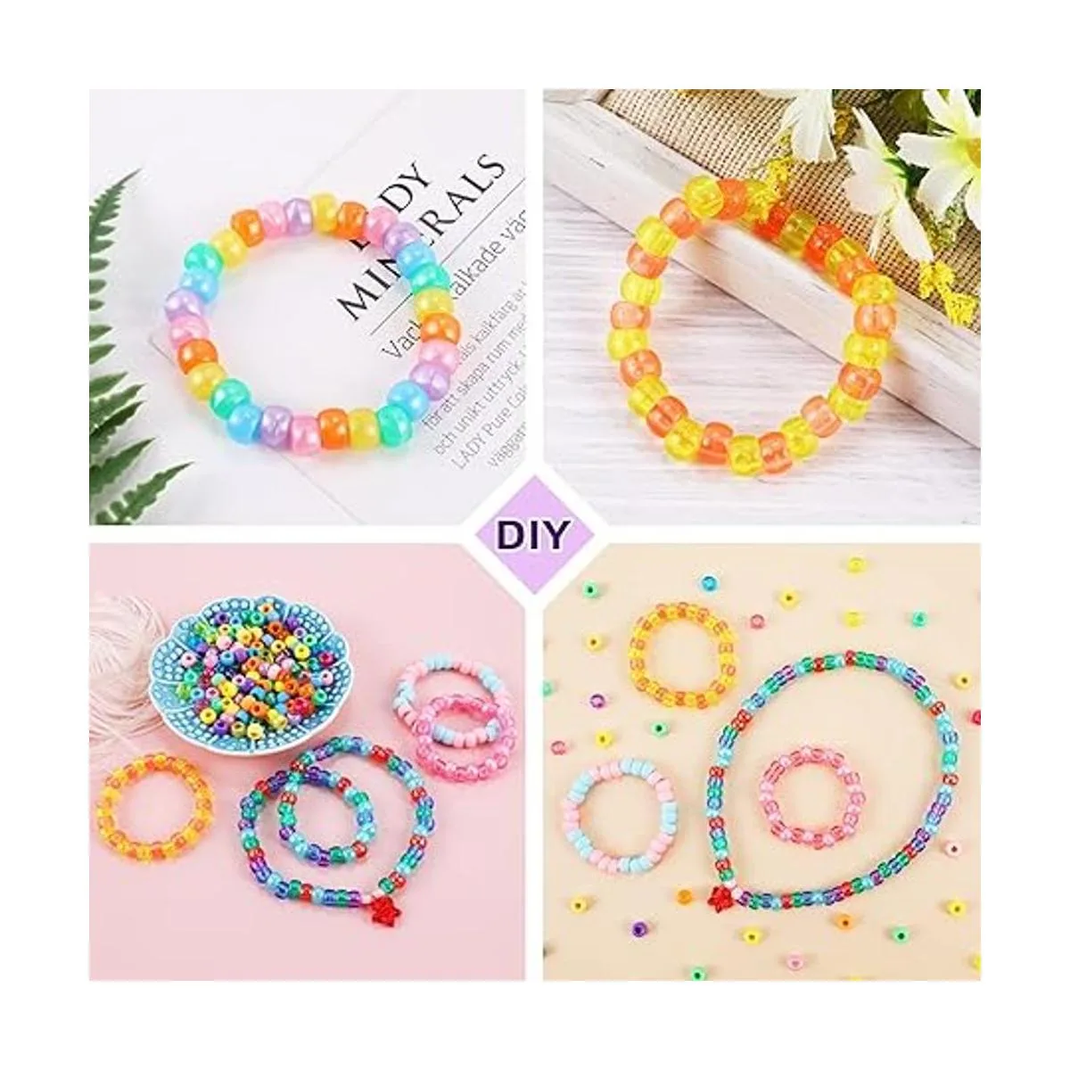 Miss Rabbit Cuentas de caballo de 24 colores para hacer_6