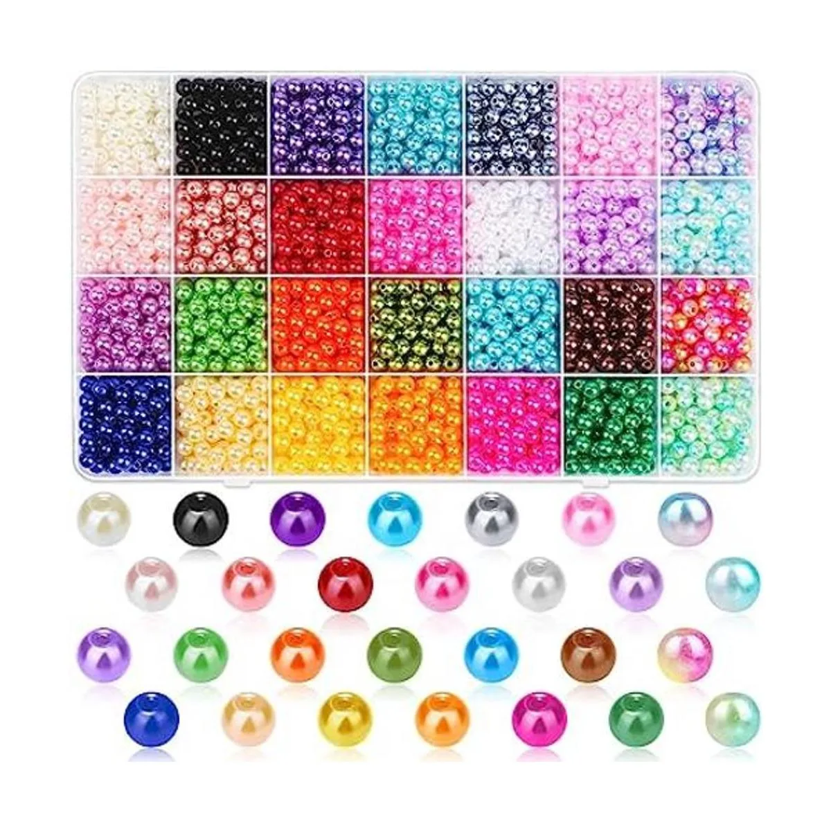 Cludoo Cuentas de perlas para hacer joyas 2000 cuentas_1