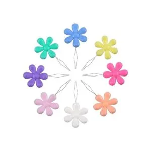 tecunite 30 piezas Multicolor Plástico Cabeza de flor_5