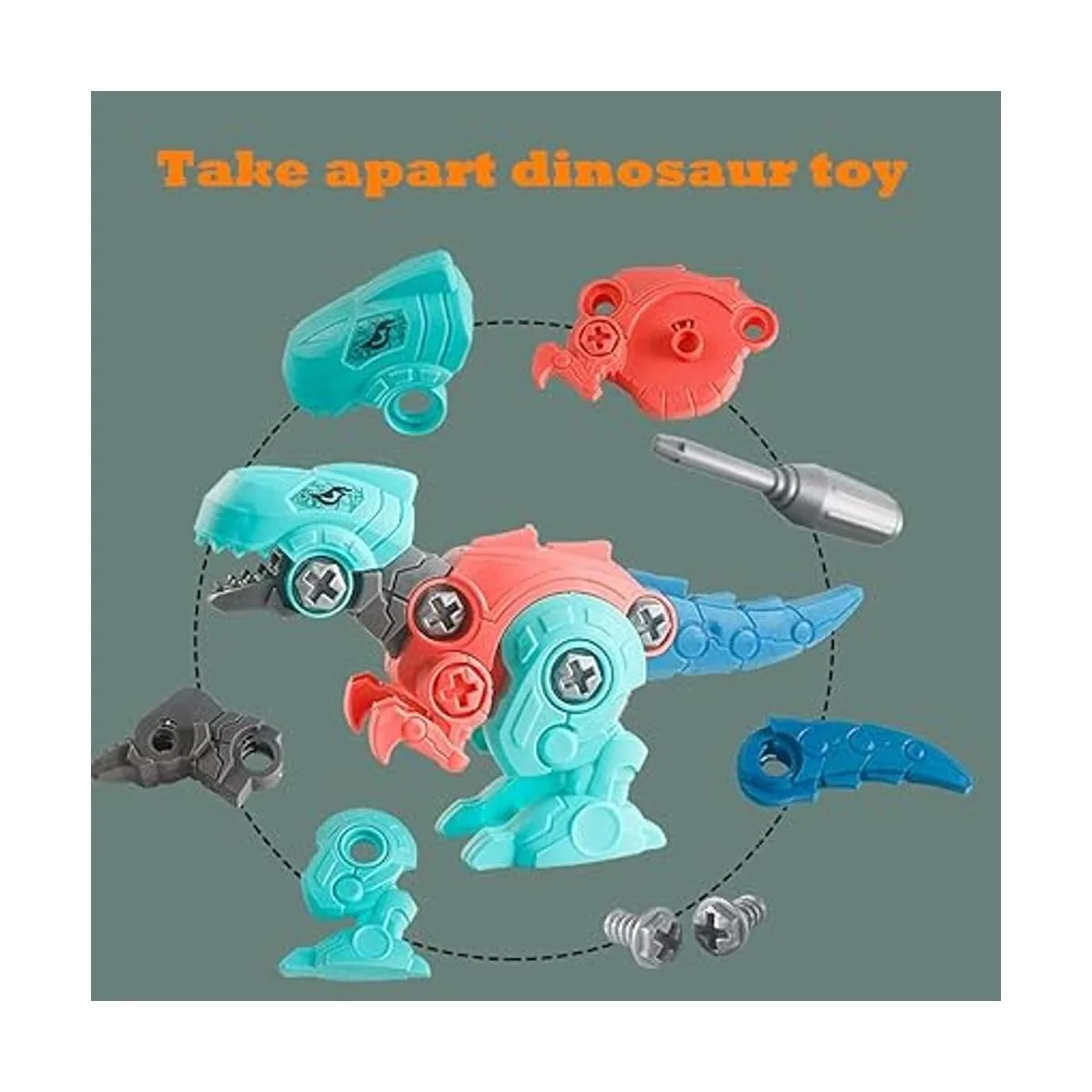 BEIGUO Paquete de 4 huevos de dinosaurio jumbo con_4