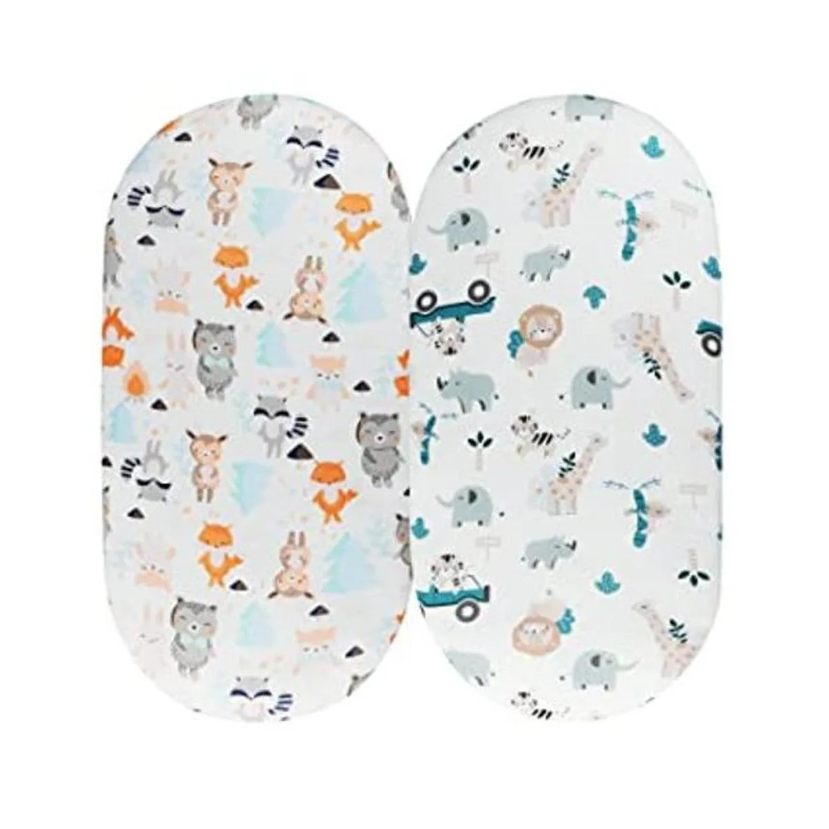 Tontukatu Juego de sábanas de moisés paquete de 2 sábanas_1