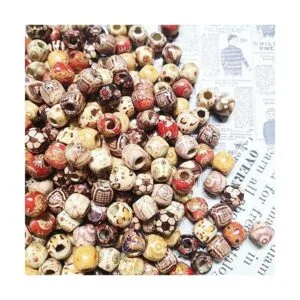 BetterJonny 300 cuentas espaciadoras de madera pintadas_2