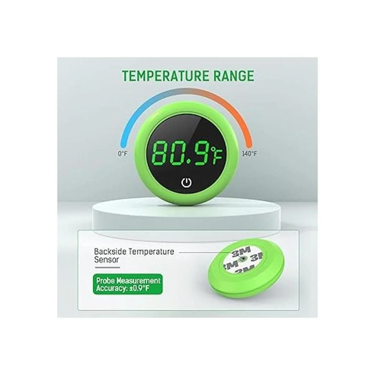 PAIZOO Termómetro LED para acuarios pantalla táctil de_3