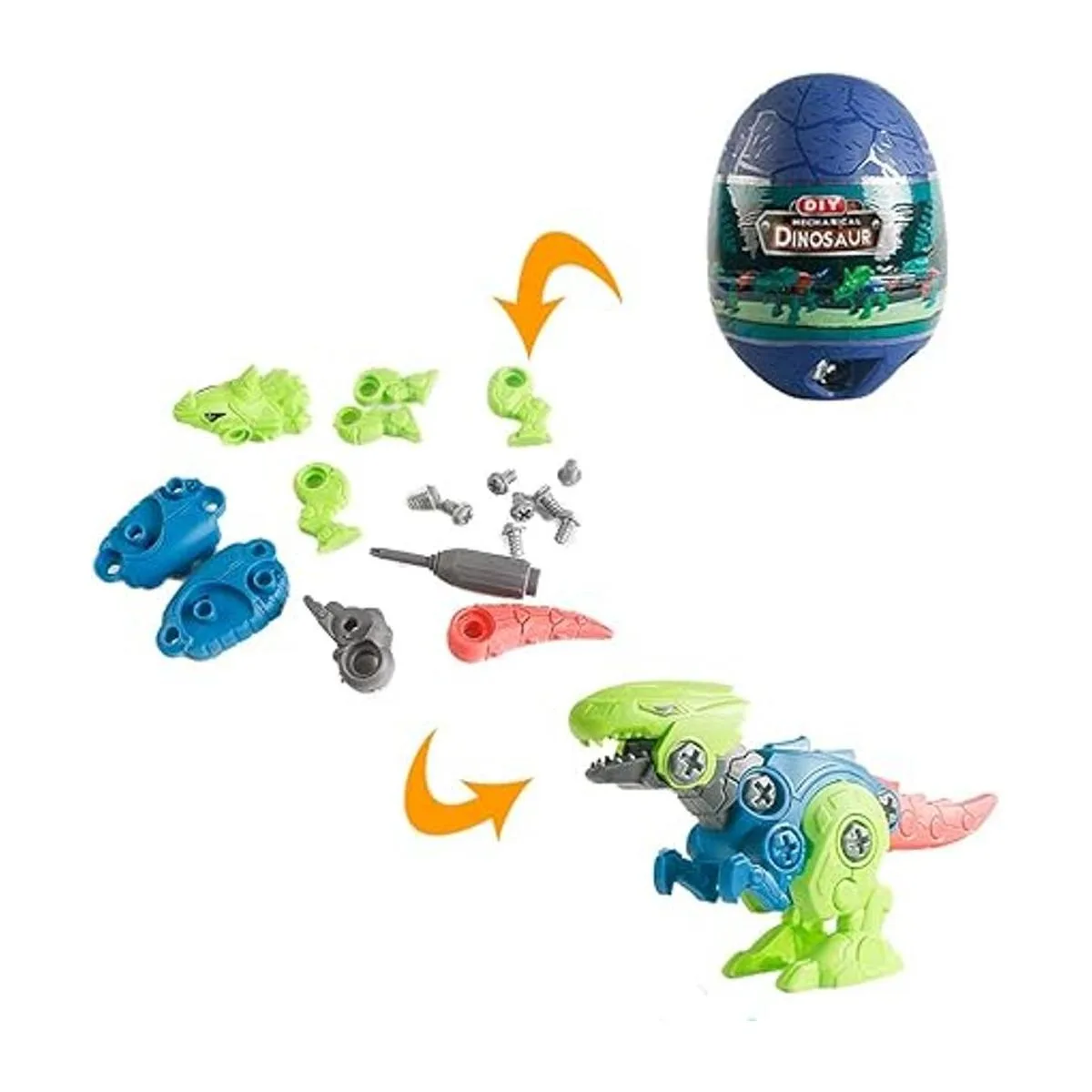 BEIGUO Paquete de 4 huevos de dinosaurio jumbo con_2