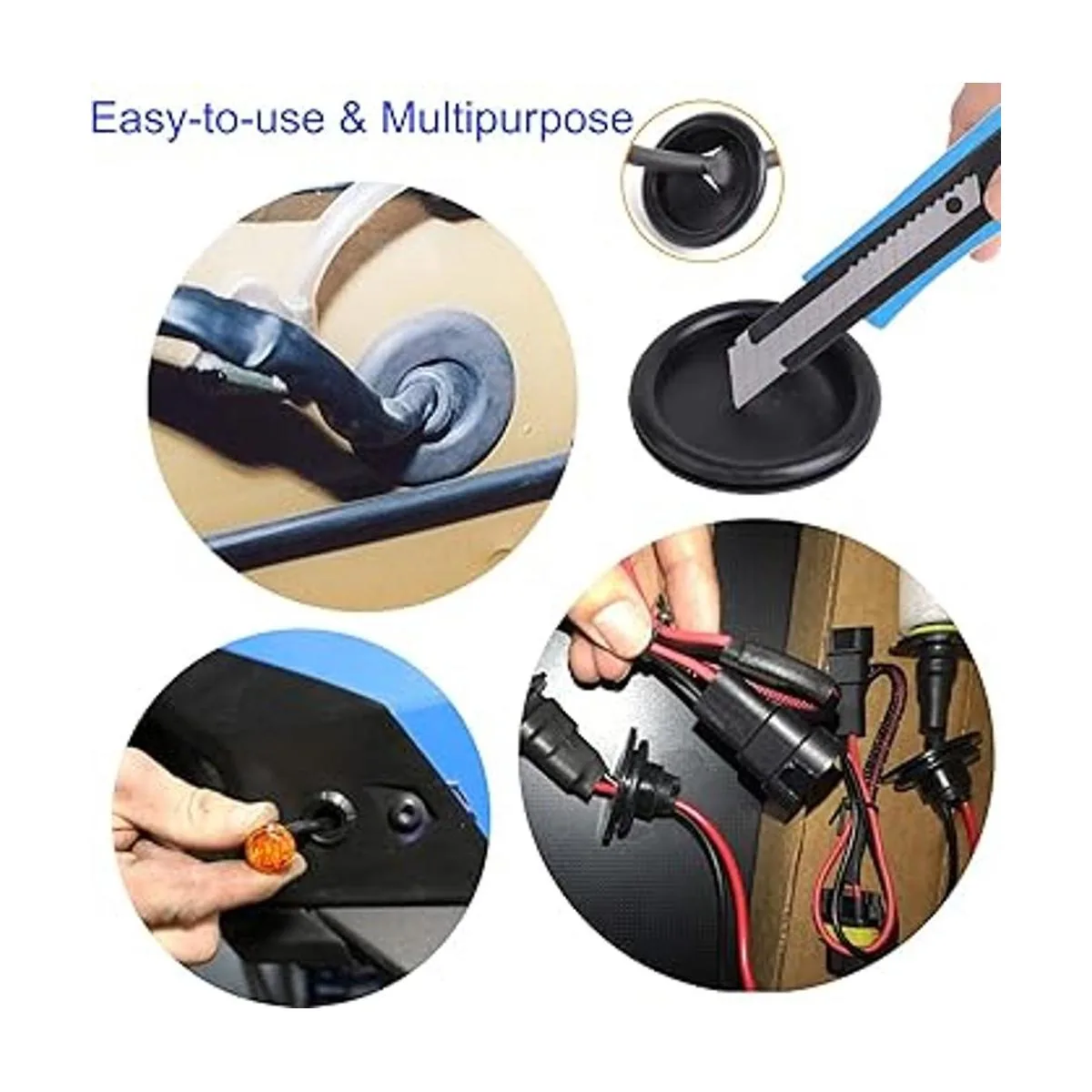 ECUDIS Juego de 170 conectores de goma para cortafuegos_7