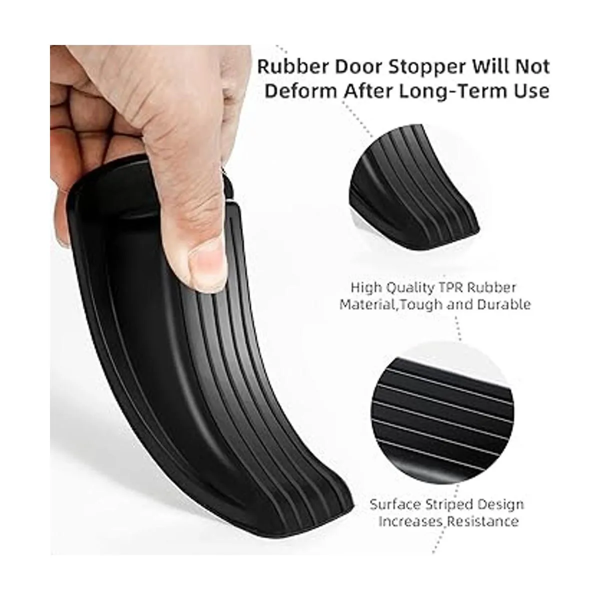 Topes de puerta paquete de 4 topes de puerta de goma de_3