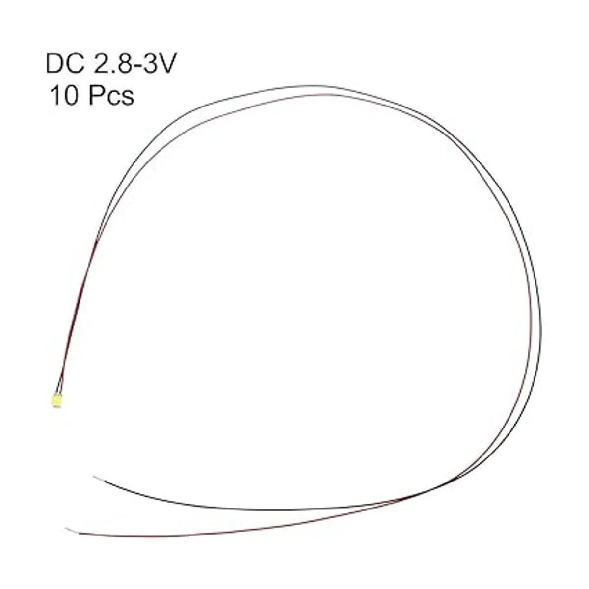 uxcell 10 unidades precableadas 0805 dispositivos montados_2