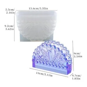 Servilletero molde de resina de silicona organizador de_3