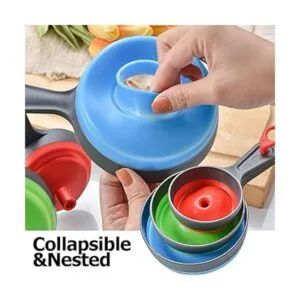 Delove Embudo de enlatado con colador embudos de_4