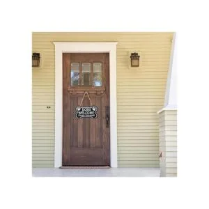 SANY DAYO HOME Dogs Welcome People Tolerated Placa_2