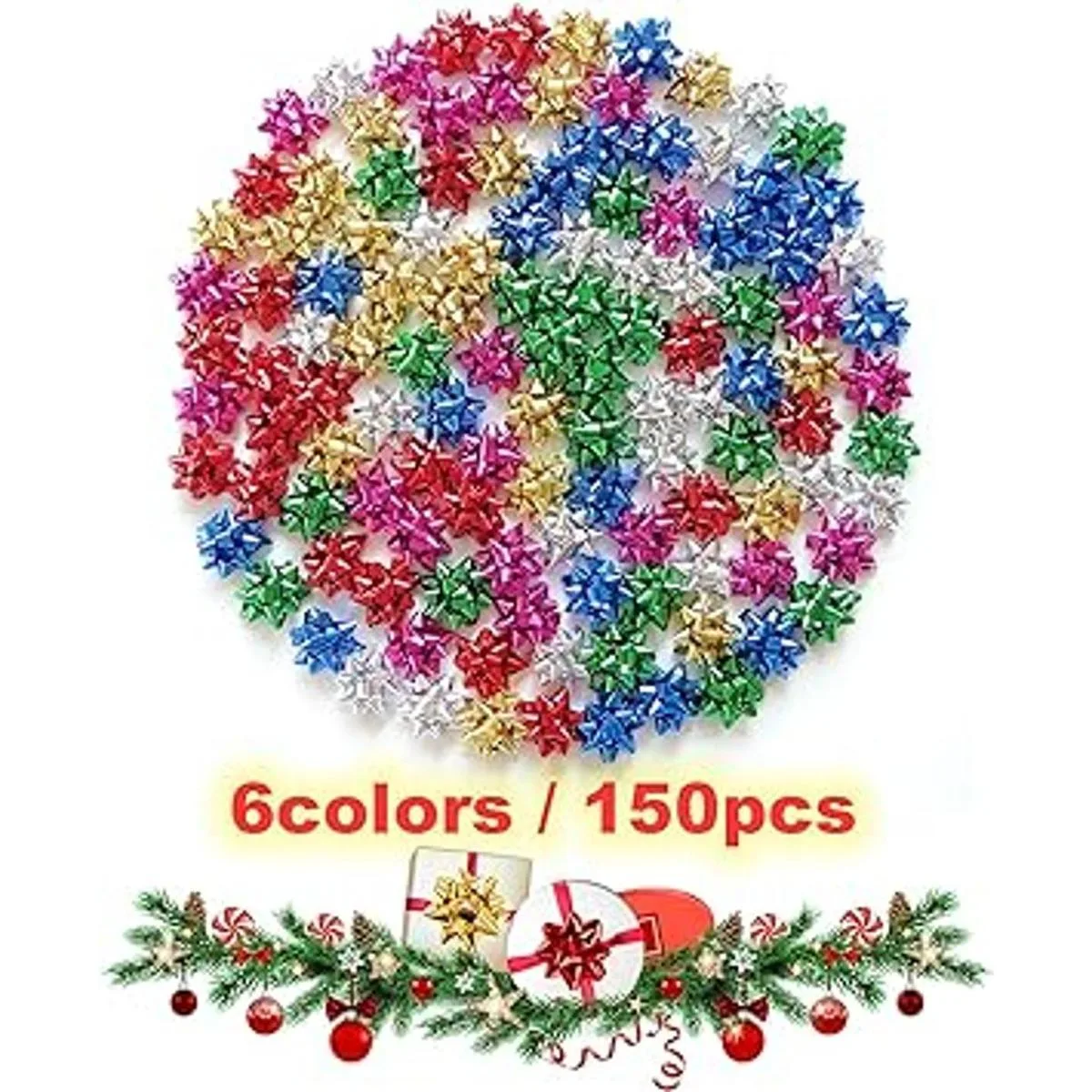 150 lazos de regalo de 1.0 in pequeños lazos_4