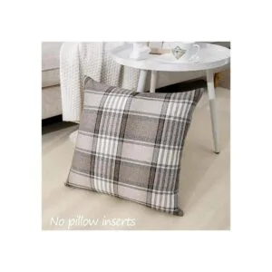 CARRIE HOME Juego de 2 fundas de almohada a cuadros_2