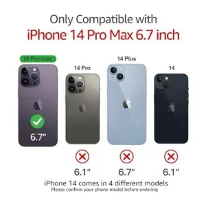 Funda transparente de neón para iPhone 14 Pro Max bonita_4