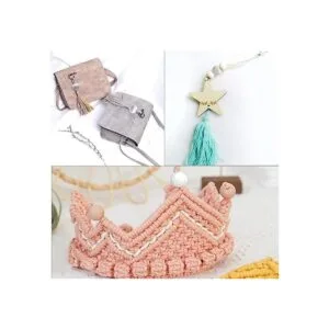 Aylifu Cuentas de madera blancas 100 cuentas de madera_5