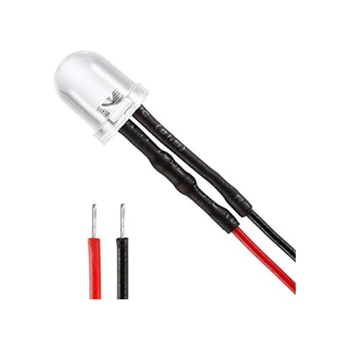 uxcell 18 piezas de 0.315 in pre cable LED blanco DC36V_1