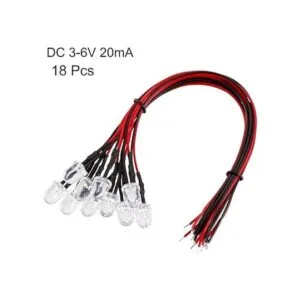 uxcell 18 piezas de 0.315 in pre cable LED blanco DC36V_2