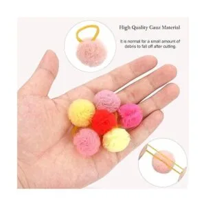 Qearl 48 lazos de bolas de colores para perros pequeños_3