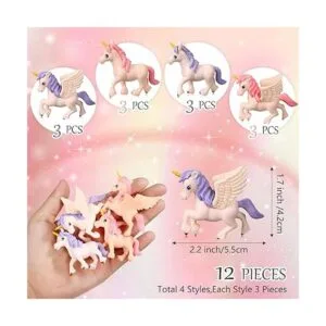 Chunful 12 piezas de decoración de pastel con diseño de_4