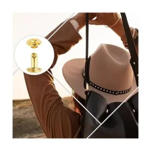 Juego de 400 remaches de cuero de doble tapa de 0.236 in y_6